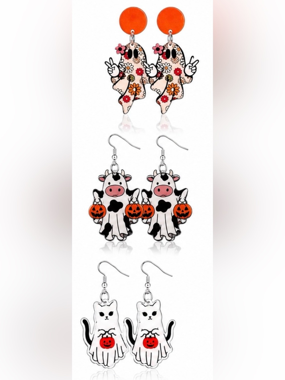 *BUY NOW* Acrylic Halloween Earrings - Choose 1 - Picture 4 of 8